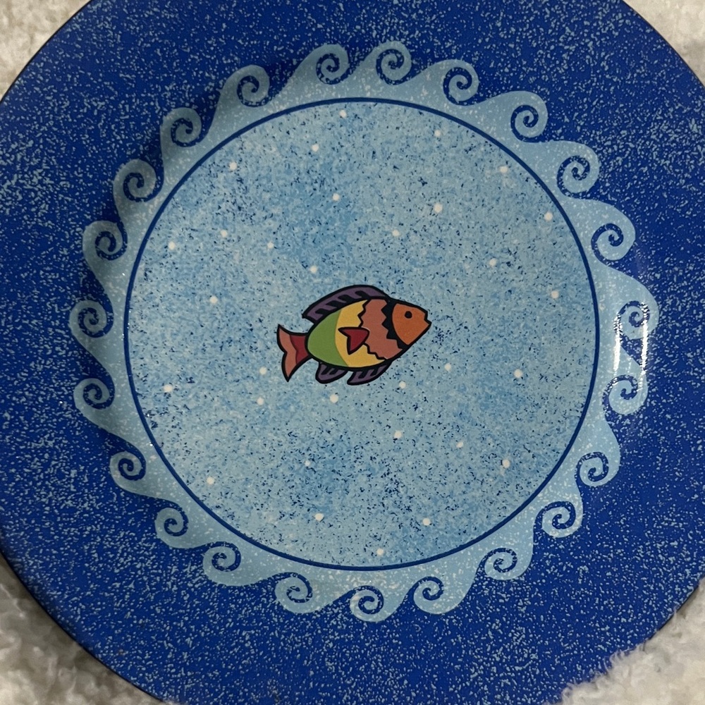 Sango Pisces plate designed by Sue Zipkin from 1998